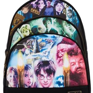 Loungefly Harry Potter Triple Zipper Series 1 Backpack